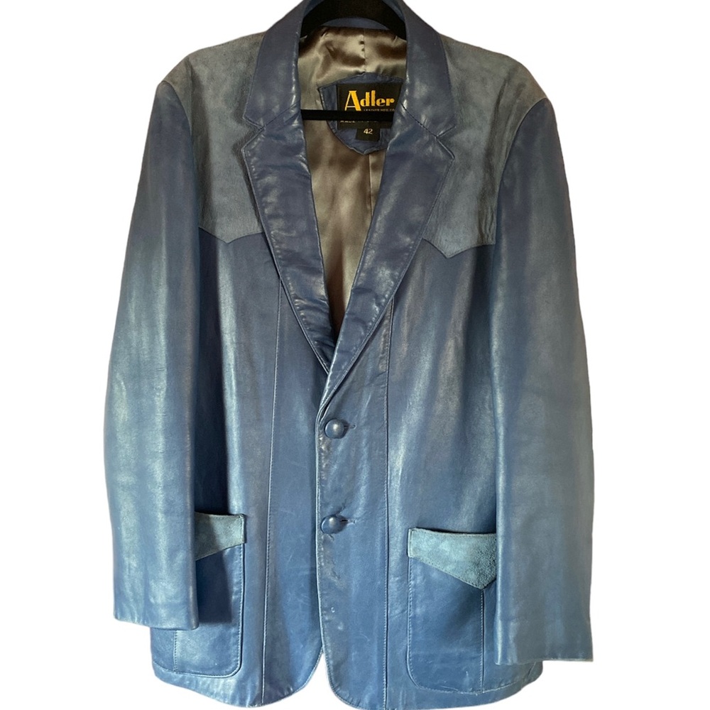 Vintage Alder Leather MFG. Co Made in CA Western Blazer